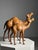 Set of 2 decorative statues of Dromedaries. Fully upholstered in leather. Presumably English, 20th century. Liberty style....