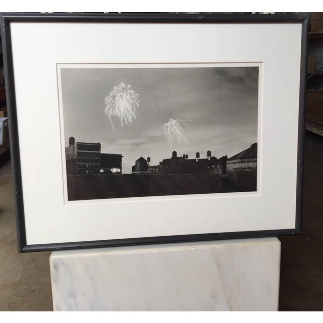 Vintage black and white silver gelatin print, 1978, American 4th July. Elaine Mayes, born 1936, is an American...