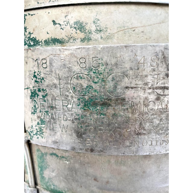 Late 20th Century Industrial Floor Lamp From Salvaged Ww II Oxygen Tank For Sale - Image 11 of 13