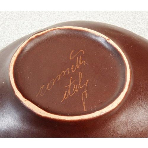 Painted Ceramic Table Set from Rometti, Set of 9 For Sale - Image 11 of 14