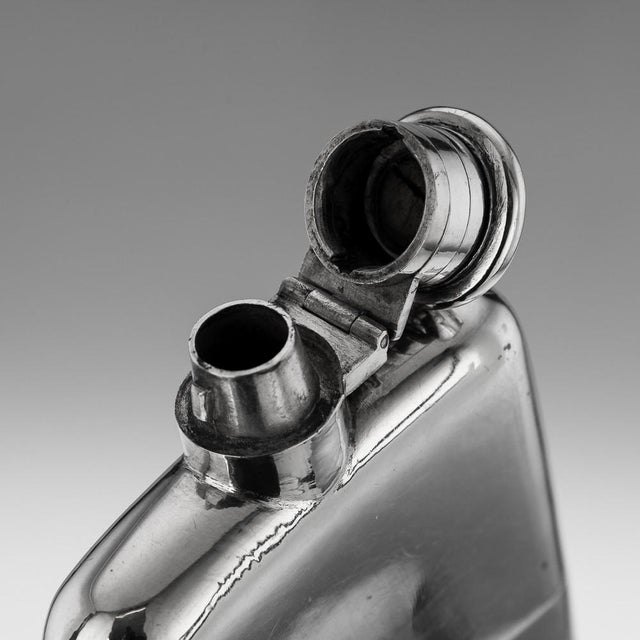 Chinese Silver Hip Flask, Canton, 1920s For Sale - Image 6 of 13