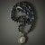 Powerful Silver Black Lion Men Beaded Necklace For Sale - Image 12 of 14