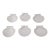 1900s Antique French Limoges René Frugier "Aluminite" Shell Dishes - Set of 6 For Sale