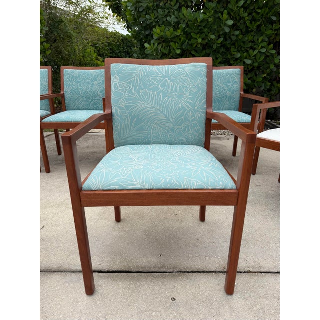 Late 20th Century Vintage American Walnut Armchairs by Charles McMurray Designs, Set of 8 For Sale - Image 5 of 18