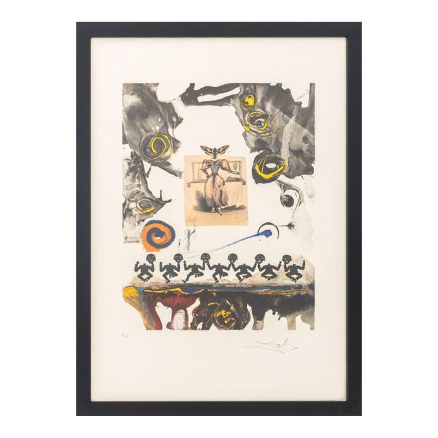 Salvador Dali "Surrealist Gastronomy" Etching, 1971 For Sale