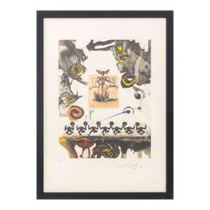Salvador Dali "Surrealist Gastronomy" Etching, 1971