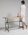 Brown Cast Iron Bistro Table on Casters, Antique, France, Early 20th Century For Sale - Image 8 of 15