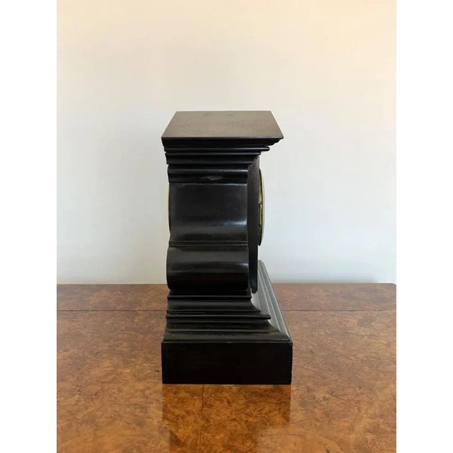 Antique Victorian Marble Eight Day Mantle Clock, 1860 For Sale - Image 4 of 8