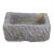 20" Inch Long Hand Chiseled Stone Trough 24-6 For Sale