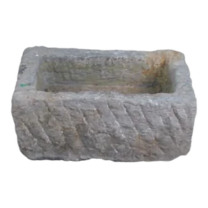 20" Inch Long Hand Chiseled Stone Trough 24-6