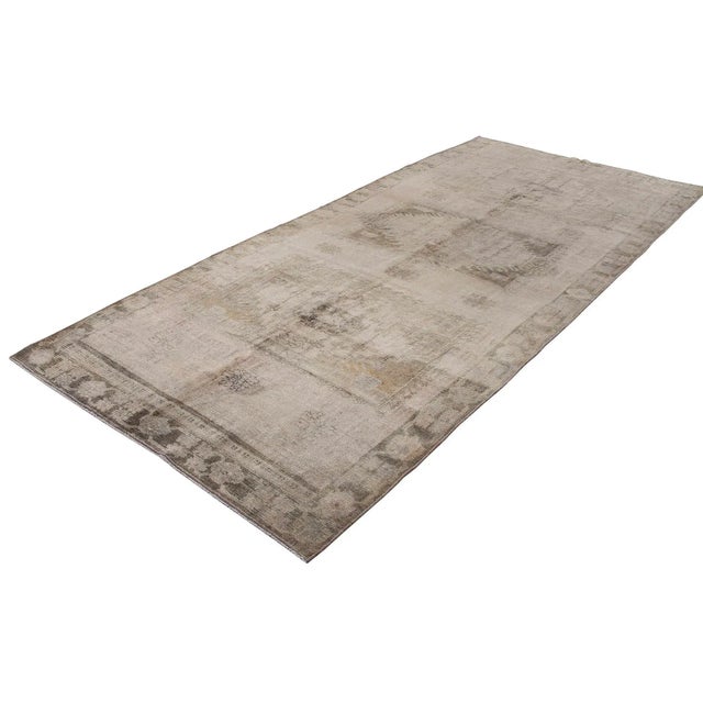 Washed Out Vintage Turkish Kars Rug For Sale - Image 4 of 6