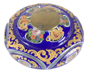 Biedermeier Judaica Glass Inkwell