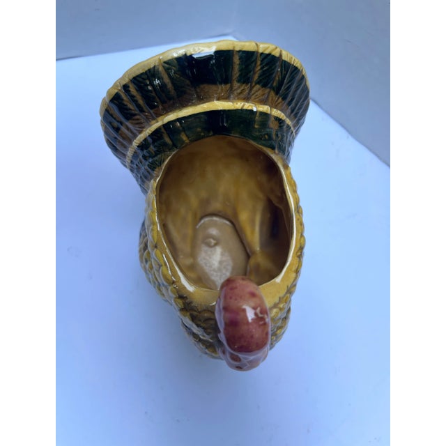 Vintage Ceramic Turkey Cachepot For Sale - Image 6 of 8