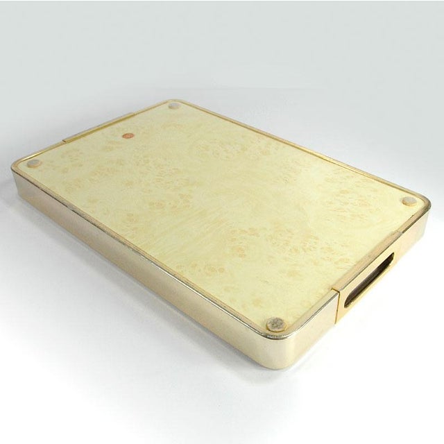Brown Vintage Italian Patent Table Tray from MB, 1970s For Sale - Image 8 of 11