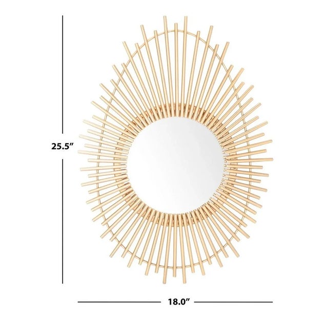 Contemporary Safavieh Harson Mirror - Gold For Sale - Image 3 of 4