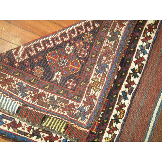 19th Century Tribal 19th Century Ghashghai Bagface Trapping Textile Rug For Sale - Image 5 of 6