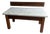Vintage Marble Console Table with Floating Wooden Screen For Sale