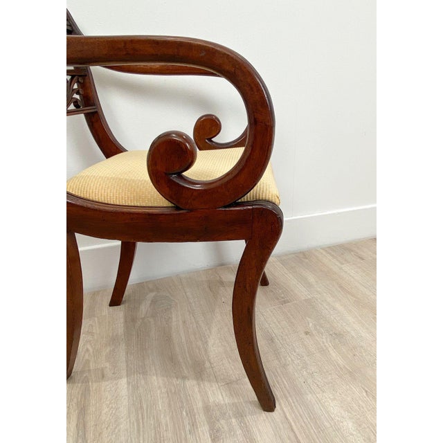 Brown Pair of Regency Period English Armchairs, Circa 1820 For Sale - Image 8 of 8