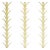 Schumacher X Celerie Kemble Acanthus Stripe Sisal Wallpaper in Filigree For Sale