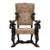 Museum Quality Valentino Panciera Besarel 19th Century Italian Walnut Cherub Carved Armchair – Throne Chair For Sale