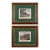 Bald Equestrian Riders! Pair of Vintage R. B. Davis Framed Fox Hunt Prints – Gold‑Edged Mats - Ralph Lauren Style, Traditional & English Country For Sale