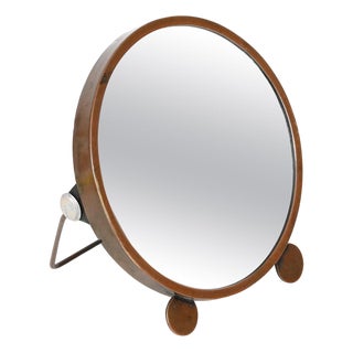 Italian Art Deco Adjustable Copper Table Mirror, Italy, 1930s For Sale