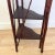 Burnt Umber 1960s British Colonial Ball and Stick Scorched Bamboo Corner Etagere in Burnt Mahogany. For Sale - Image 8 of 12