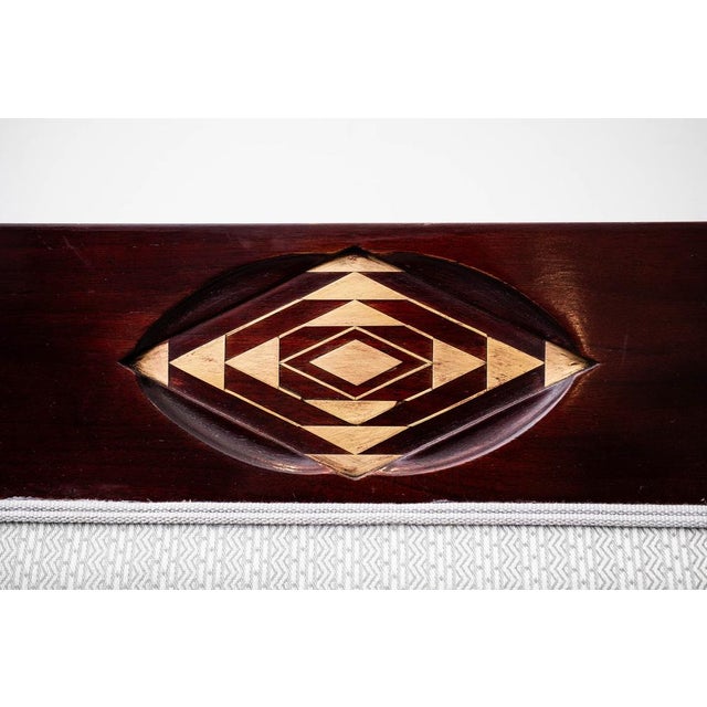 Blue Antique Art Nouveau Seating Group by Julius & Josef Herrmann, Vienna, 1900s, Set of 3 For Sale - Image 8 of 18