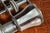 Beautiful Chrome Striped Purple and White Mother of Pearl Antique Victorian Opera Glasses With Leather Case For Sale - Image 11 of 16
