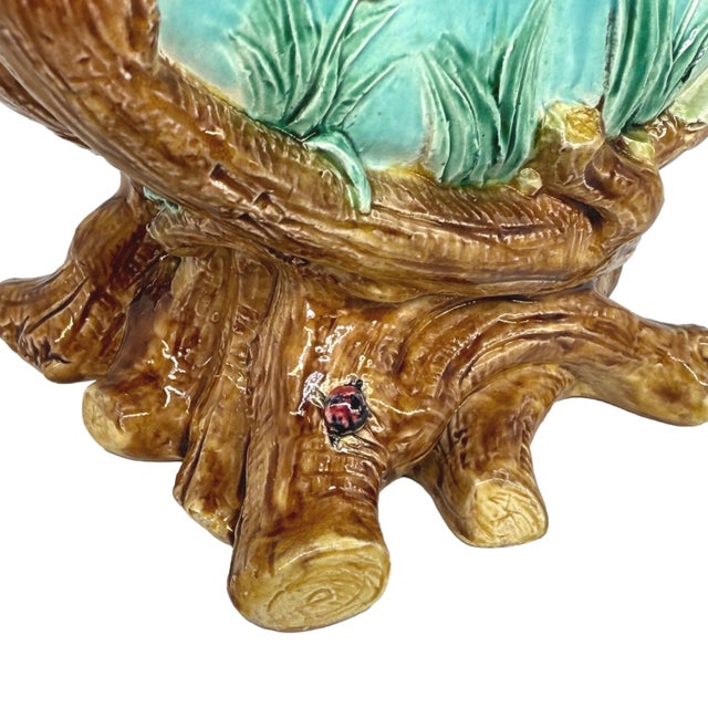 Brown A Large Joseph Holdcroft Rustic Jug, Twigs and Branches With Birds, Ca. 1875 For Sale - Image 8 of 12