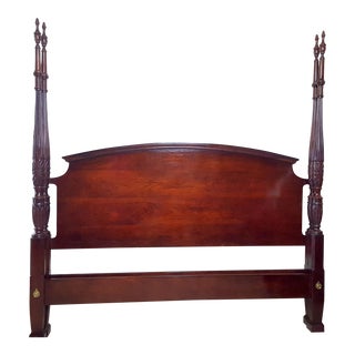 Late 20th Century Drexel Heritage King Size Carleton Cherry Poster Bed For Sale