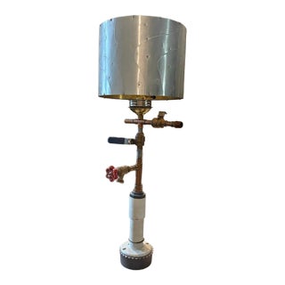 Industrial One-of-a-Kind Kentucky Artist Industrial Assemblage Table Lamp For Sale