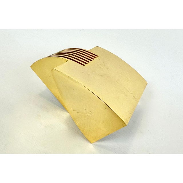 Metalarte Brass Arqui Sconce by Arch M. Sergi and Oscar Devesa for Metalarte, 1980s For Sale - Image 4 of 18