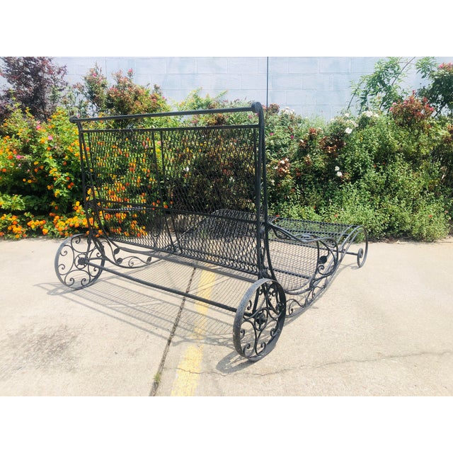Vintage Wrought Iron Double Chaise Lounge Chairish