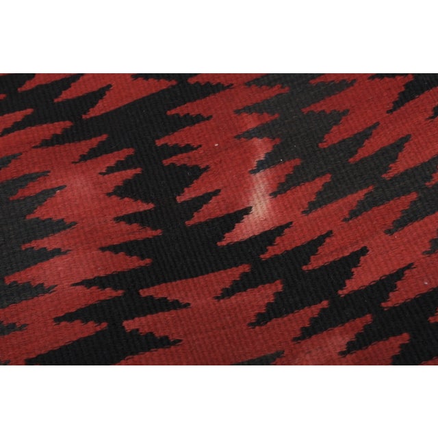 Turkish Geometric Kilim Rug 5'1'' X 6'9'' For Sale - Image 6 of 10