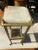 Hollywood Regency 1970s Vintage Brass and Marble Footed Side Table For Sale - Image 3 of 9