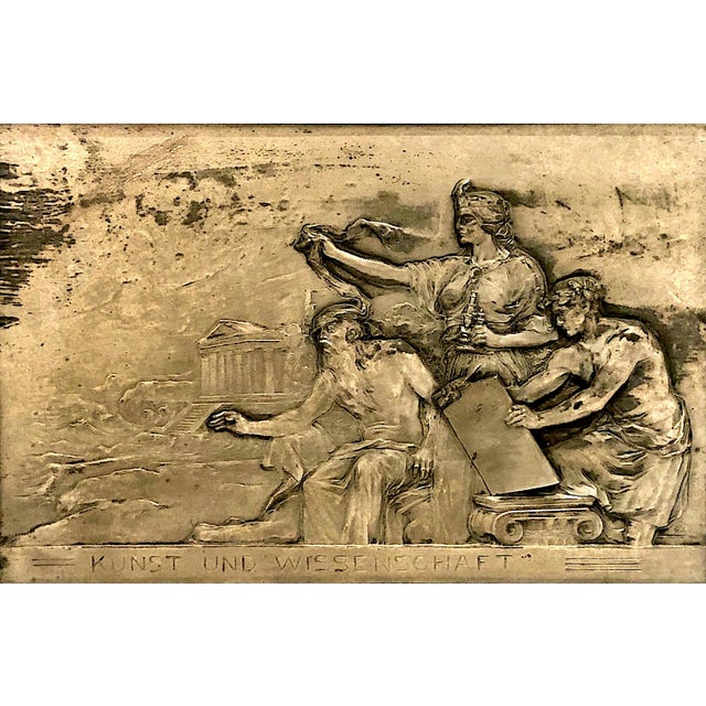 Pair of German Silverplate Framed Plaques by Prof. Rudolf Mayer for WMF For Sale - Image 9 of 13