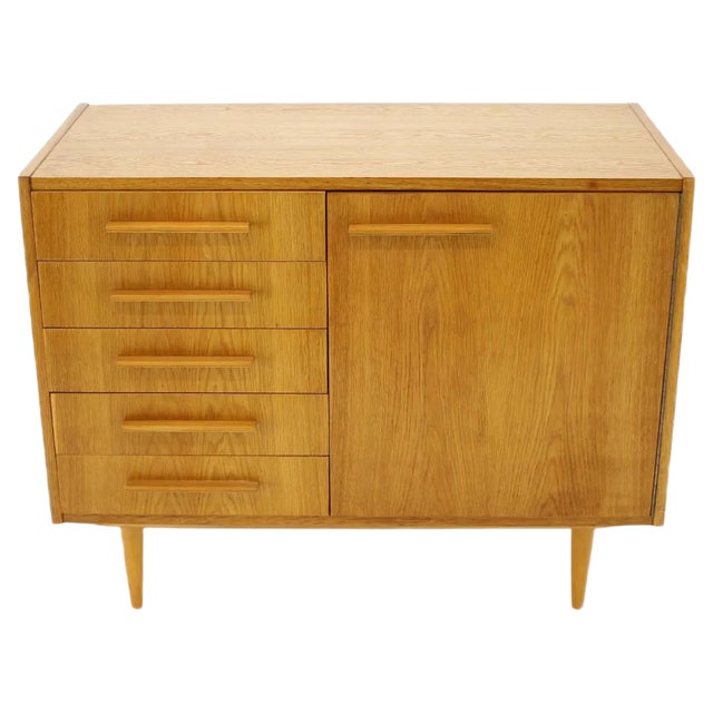 Oak Cabinet, Czechoslovakia, 1960s For Sale