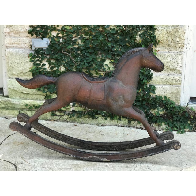 Antique Cast Iron Rocking Horse Chairish