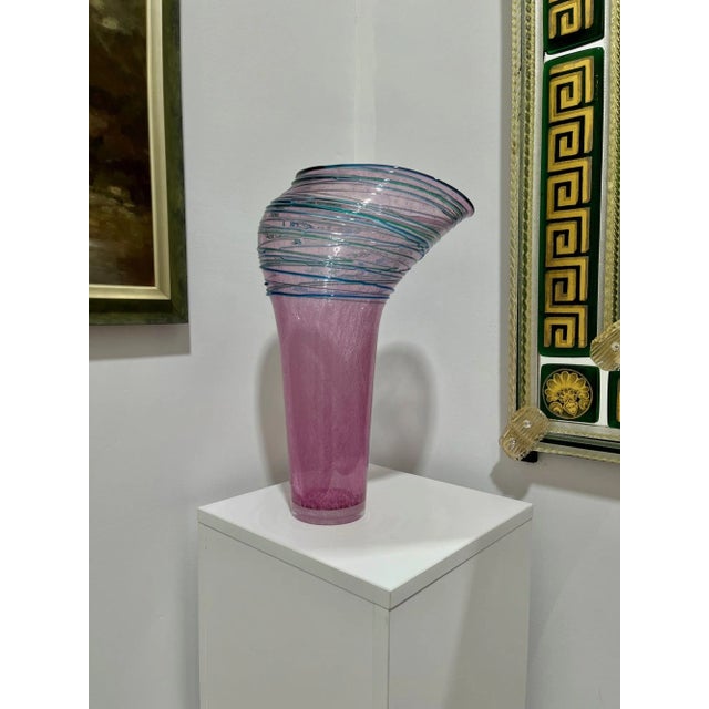 Very unusual and beautiful creation by one of Murano's top Glass Masters, Simone Cenedese. This piece is part of the Four...