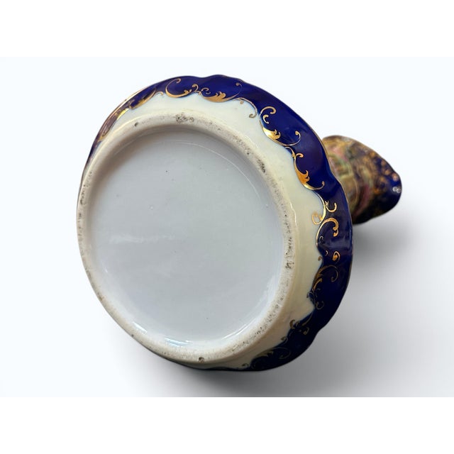 Japanese Nippon Morigage Porcelain Tankard, 16" Tall, Ca 1910 For Sale In San Diego - Image 6 of 11