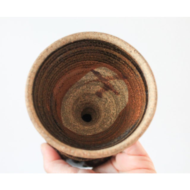 Ceramic Vintage Studio Art Pottery Goblets - Set of Four For Sale - Image 7 of 10