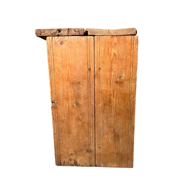 Antique Swiss Pine Chest, 1600s For Sale - Image 4 of 5