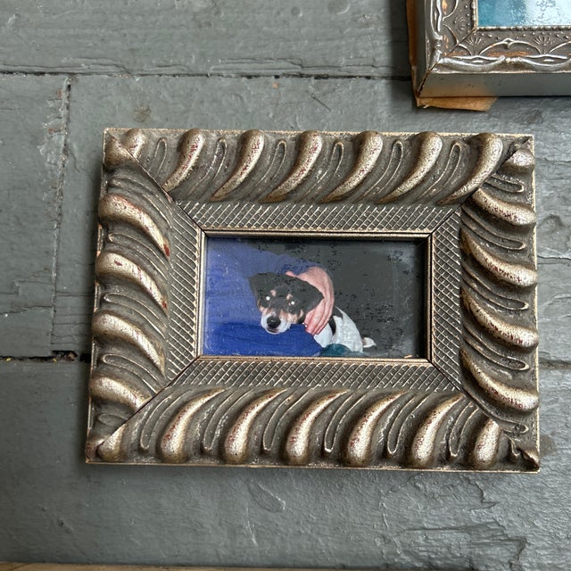 Vintage Collection of Five Miniature Picture Frames- Set of 5 For Sale - Image 4 of 8