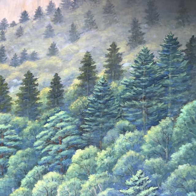1970s Tsuru-Ri, Mountain Landscape, 1970s, Oil For Sale - Image 5 of 16