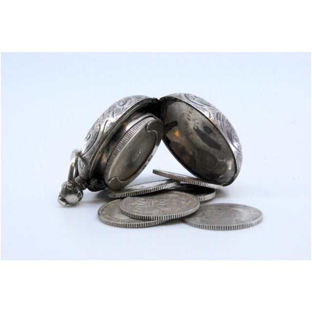Silver Libra Holder with Reliefs For Sale - Image 4 of 10