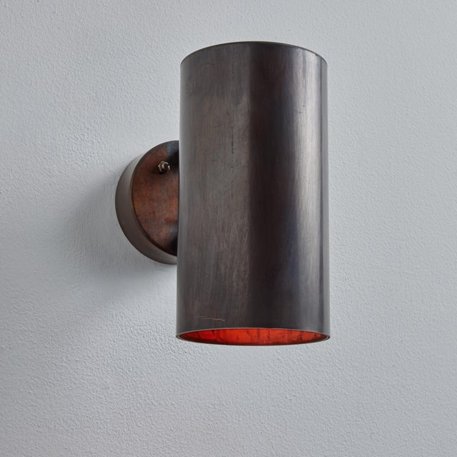 Hans-Agne Jakobsson C627/110 'Rulle' Brown Patinated Outdoor Sconces - a Pair For Sale - Image 9 of 12