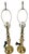 Pair of Vintage Solid Brass Candlestick Table Lamps With Knife-Pleated Shades For Sale - Image 10 of 13