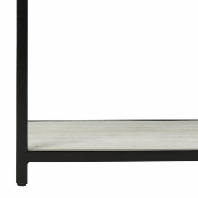 Geometric Console Table in Beige & Black For Sale In Philadelphia - Image 6 of 9