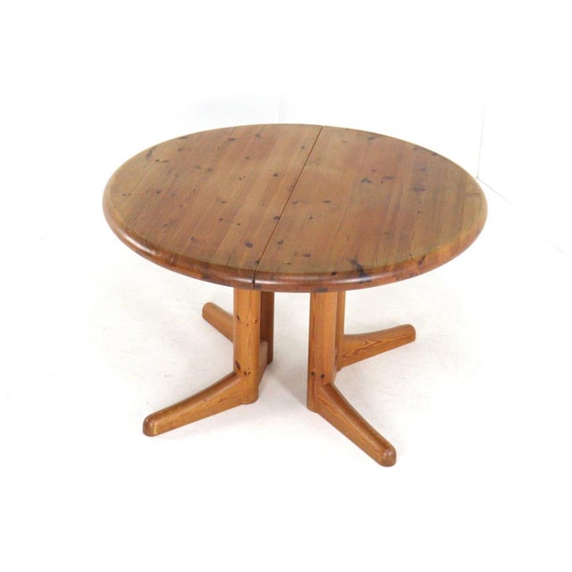 Pine Round Extendable Idom Dining Table from Vamdrup For Sale - Image 13 of 16